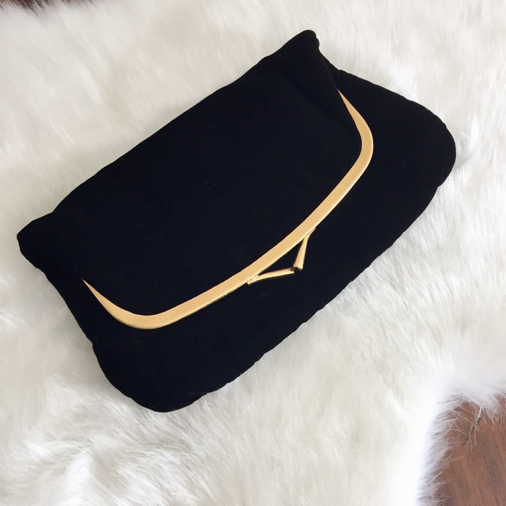 Vintage 50s Ingber Velvet Clutch